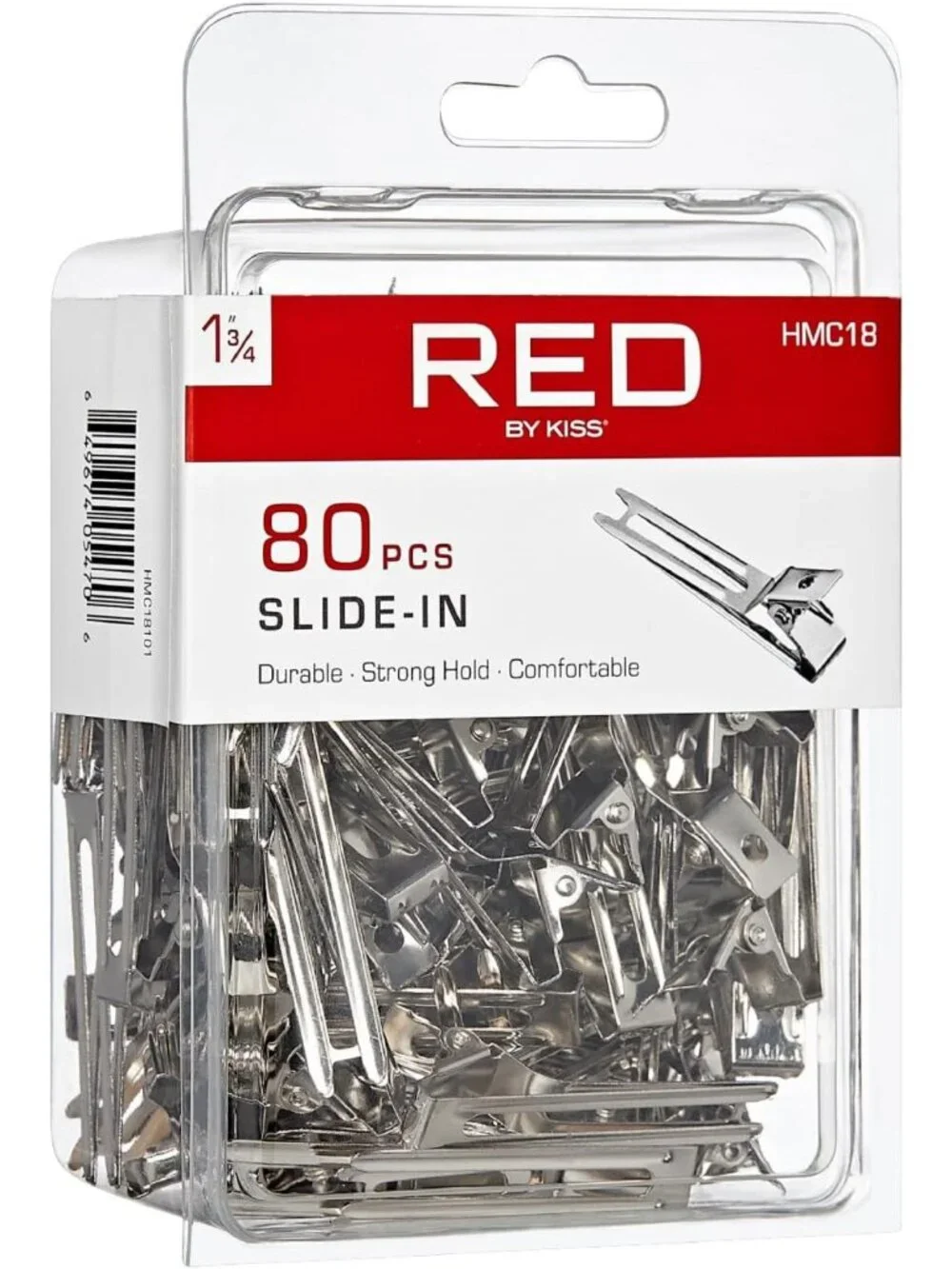 Durable 80pcs Metal Slide-In Hair Clips for Dreads, Twists & Hairdressing